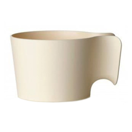 Plastic beker houder PP Vanille (12 stuks)