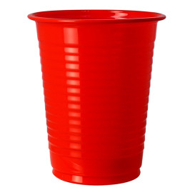 Stof gebaseerd op Maizena PLA beker rood 200ml Ø7cm (50 stuks)