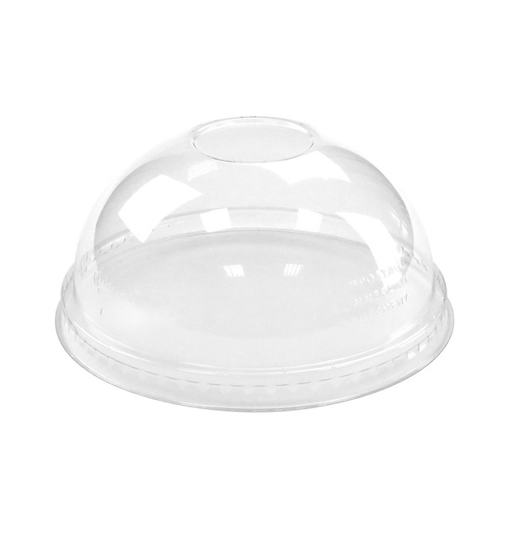 Plastic koepel Deksel PLA voor beker 265,355,590ml (100 stuks) Plastic koepel Deksel PLA voor beker 265,355,590ml (100 stuks)