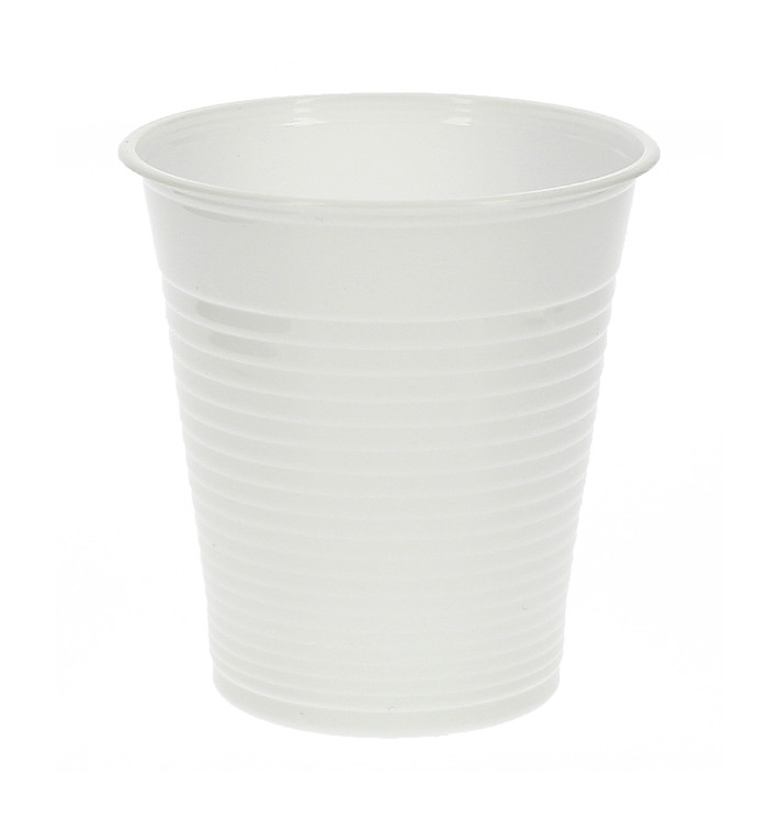 Plastic PP beker wit 200 ml (100 stuks) Plastic PP beker wit 200 ml (100 stuks)