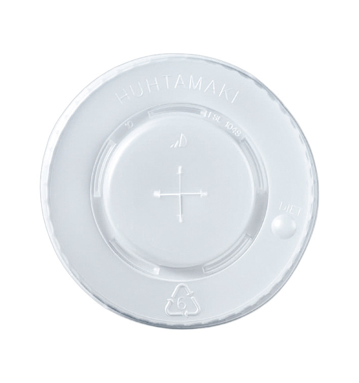 Plastic PS Deksel met rietsleuf voor bekers of 12, 16, 22 Oz Ø9,0cm 490ml (2000 stuks) Plastic PS Deksel met rietsleuf voor bekers of 12, 16, 22 Oz Ø9,0cm 490ml (2000 stuks)