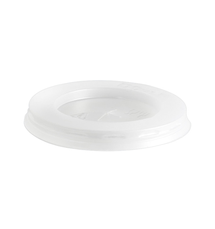 Plastic PS Deksel met rietsleuf transparant Plat Ø7cm (1500 stuks) Plastic PS Deksel met rietsleuf transparant Plat Ø7cm (1500 stuks)