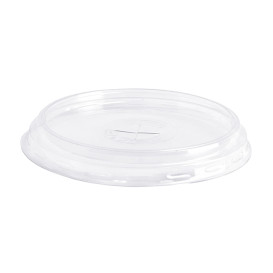 Plastic Deksel PS Ø8,3cm voor bekers of 350, 400 en 500ml (100 stuks) 