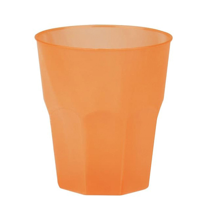 Plastic PP beker "Frost" oranje 270ml (20 stuks) Plastic PP beker "Frost" oranje 270ml (20 stuks)