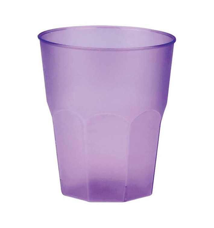 Plastic PP beker "Frost" lila 270ml (20 stuks) Plastic PP beker "Frost" lila 270ml (20 stuks)