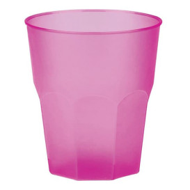 Plastic PP beker "Frost" fuchsia 270ml (20 stuks) 