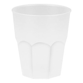 Plastic PP beker "Frost" wit 270ml (420 stuks)