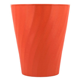 Plastic PP beker "X-Table" oranje 320ml (8 stuks) 