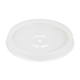 Plastic Deksel PS Doorzichtig Ø6,9cm voor Schuim beker 4Oz/120ml (100 stuks)