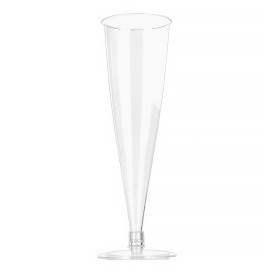 Plastic cava beker transparant 150ml 2P (6 stuks)
