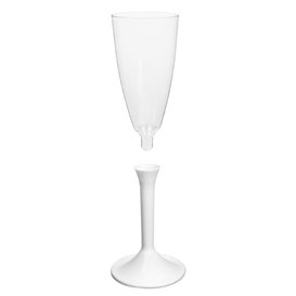 Plastic stam fluitglas Mousserende Wijn wit 120ml 2P (20 stuks)