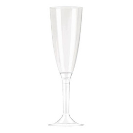 Plastic fluit Mousserende Wijn transparant 100ml (10 stuks) 