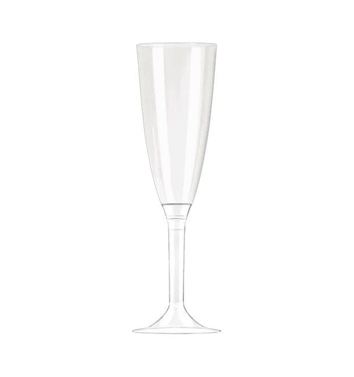 Plastic fluit Mousserende Wijn transparant 100ml (10 stuks) Plastic fluit Mousserende Wijn transparant 100ml (10 stuks)