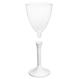 Plastic stamglas wijn wit verwijderbare stam 180ml (20 stuks)