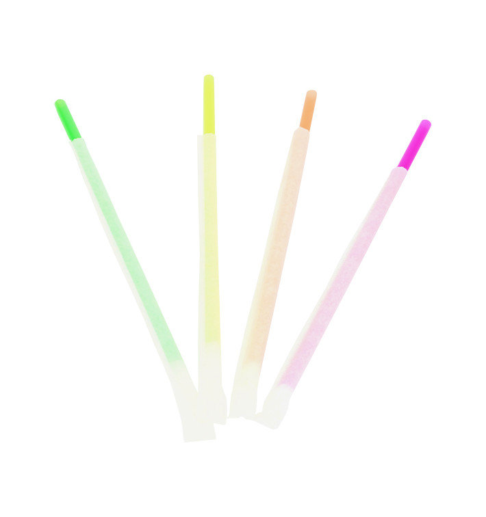 Plastic recht rietje PS Fluofescent verpakt Ø0,6cm 20cm (10000 stuks) Plastic recht rietje PS Fluofescent verpakt Ø0,6cm 20cm (10000 stuks)