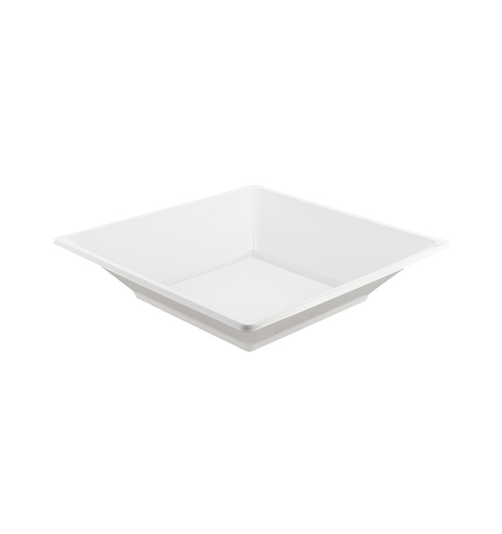 Plastic bord PS Diep Vierkant wit 17 cm (6 stuks) Plastic bord PS Diep Vierkant wit 17 cm (6 stuks)