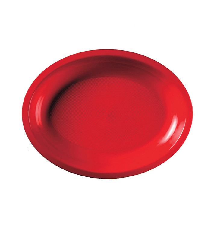 Plastic schotel microgolfbaar Ovaal vormig rood "Rond vormig" 25,5x19 cm (600 stuks) Plastic schotel microgolfbaar Ovaal vormig rood "Rond vormig" 25,5x19 cm (600 stuks)