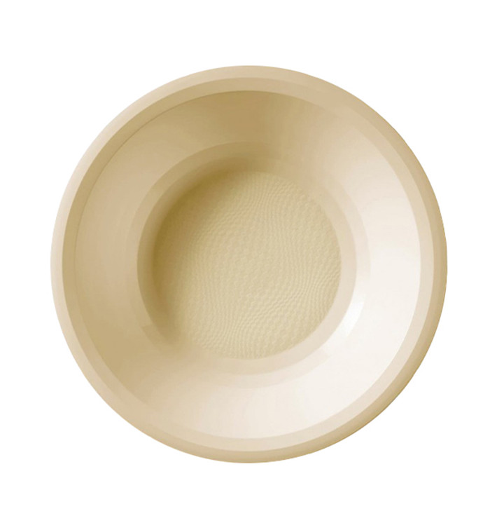 Plastic bord Diep crème "Rond vormig" PP Ø19,5 cm (600 stuks)