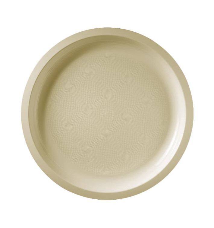Plastic bord crème "Rond vormig" PP Ø29 cm (25 stuks) Plastic bord crème "Rond vormig" PP Ø29 cm (25 stuks)