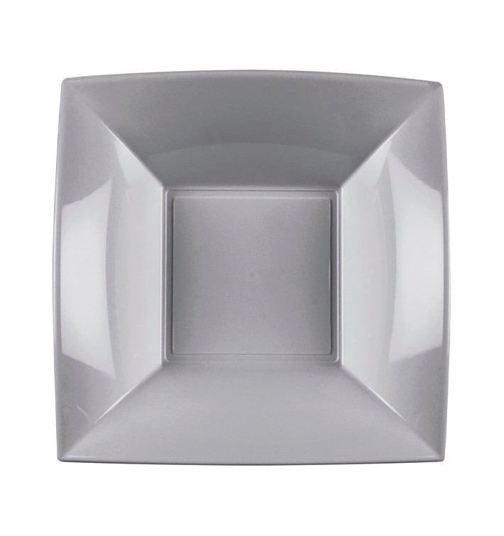 Plastic bord Diep grijs "Nice" PP 18 cm (25 stuks) Plastic bord Diep grijs "Nice" PP 18 cm (25 stuks)