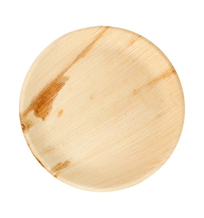 Palm blad bord Rond vormig 23 cm (25 stuks) Palm blad bord Rond vormig 23 cm (25 stuks)