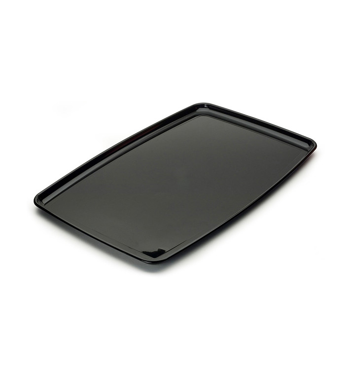 Plastic dienblad Hard Rechthoekige vorm zwart 30x45cm (5 stuks) Plastic dienblad Hard Rechthoekige vorm zwart 30x45cm (5 stuks)