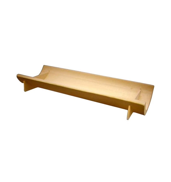 Bamboe wegwerp dienblad 15x5,5cm (20 stuks) Bamboe wegwerp dienblad 15x5,5cm (20 stuks)