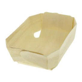 Houten steunplateau dienblad 14,0x9,5x5,0cm (400 stuks)