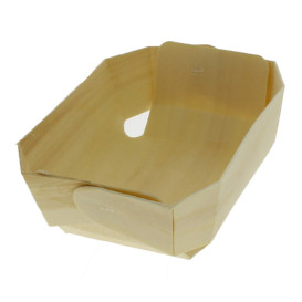 Houten steunplateau dienblad 18,0x10,5x5,0cm (50 stuks)