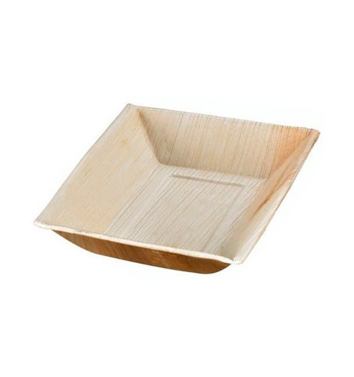 Palm blad dienblad Rechthoekige vorm 17,7x12x3cm (25 stuks) 