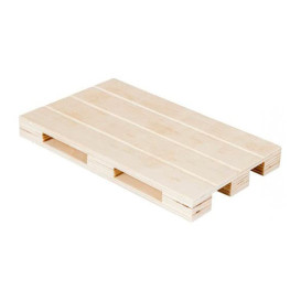 Houten mini Pallet Bediening Platter 30x20x2cm (1 stuk)
