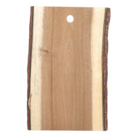 Houten bediening schotel Rechthoekige vorm 35,5x23x1,9cm (1 stuk) 