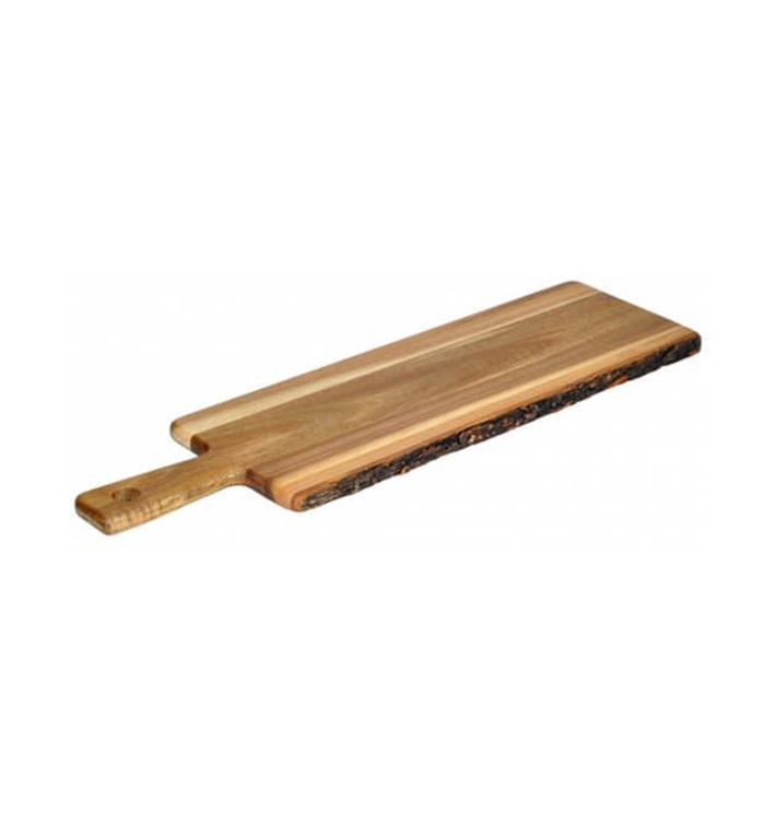 Houten bediening schotel met Hendel 50,8x15,3x1,5cm (1 stuk) Houten bediening schotel met Hendel 50,8x15,3x1,5cm (1 stuk)