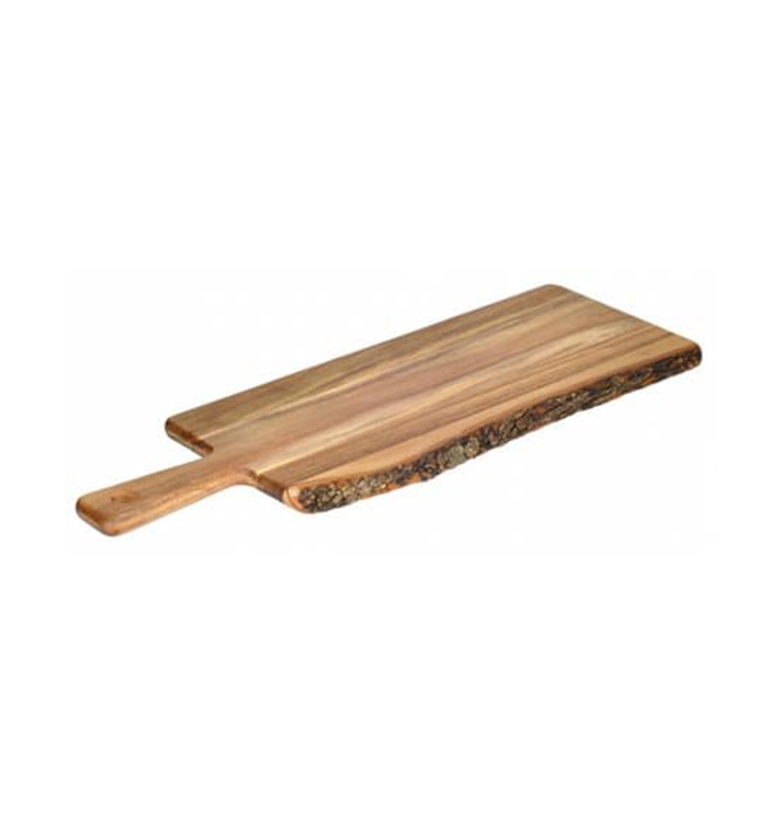 Houten bediening schotel met Hendel 53,3x17,6x1,5cm (1 stuk) 