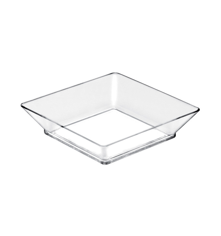 Proeving Plastic bord PS "klein maat" transparant 45 ml (750 stuks) Proeving Plastic bord PS "klein maat" transparant 45 ml (750 stuks)