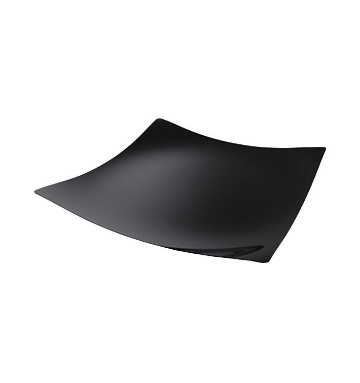 Mini proeving dienblad PS "Sfera" zwart 13x13cm (24 stuks) Mini proeving dienblad PS "Sfera" zwart 13x13cm (24 stuks)