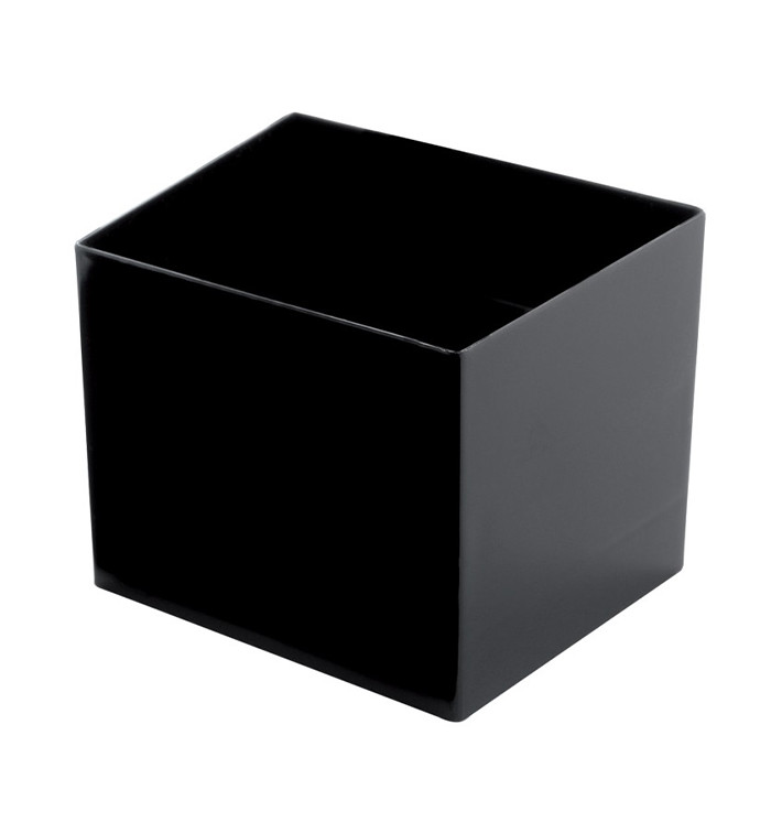 Proeving plastic kom PS "Cube" zwart 60 ml (240 stuks) Proeving plastic kom PS "Cube" zwart 60 ml (240 stuks)