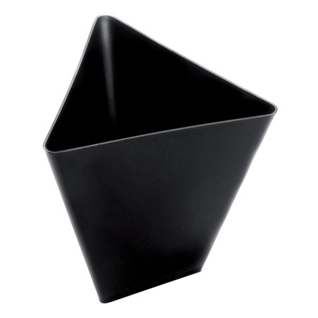 Herbruikbaar Proeving Kom PS Driehoekig zwart 70ml (500 stuks)