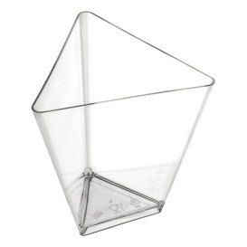 Proeving plastic kom PS Driehoekig transparant 70 ml (500 stuks)