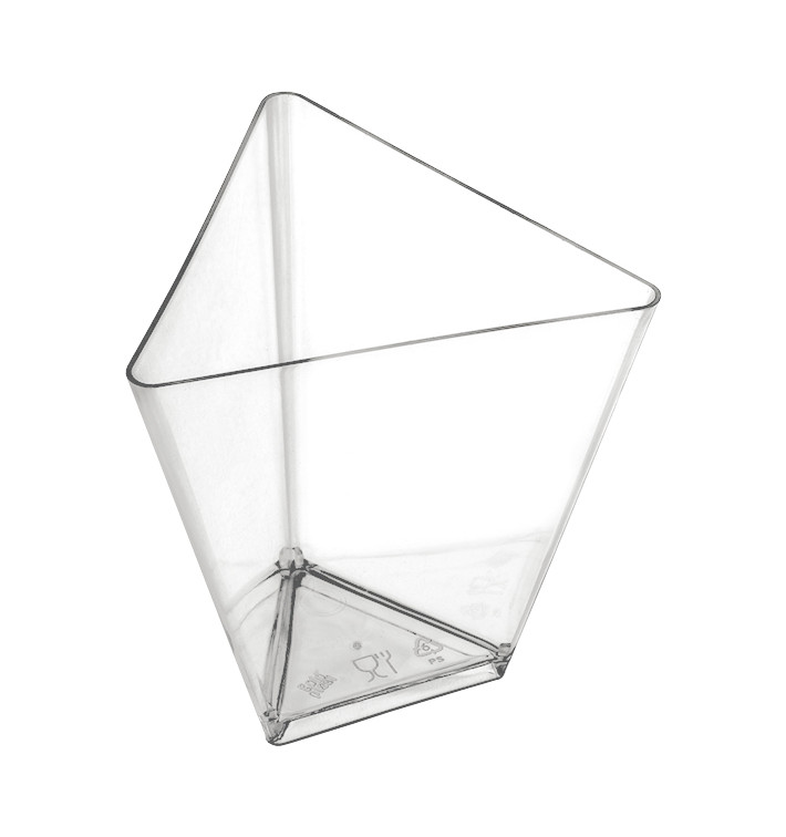 Proeving plastic kom PS Driehoekig transparant 70 ml (500 stuks) Proeving plastic kom PS Driehoekig transparant 70 ml (500 stuks)