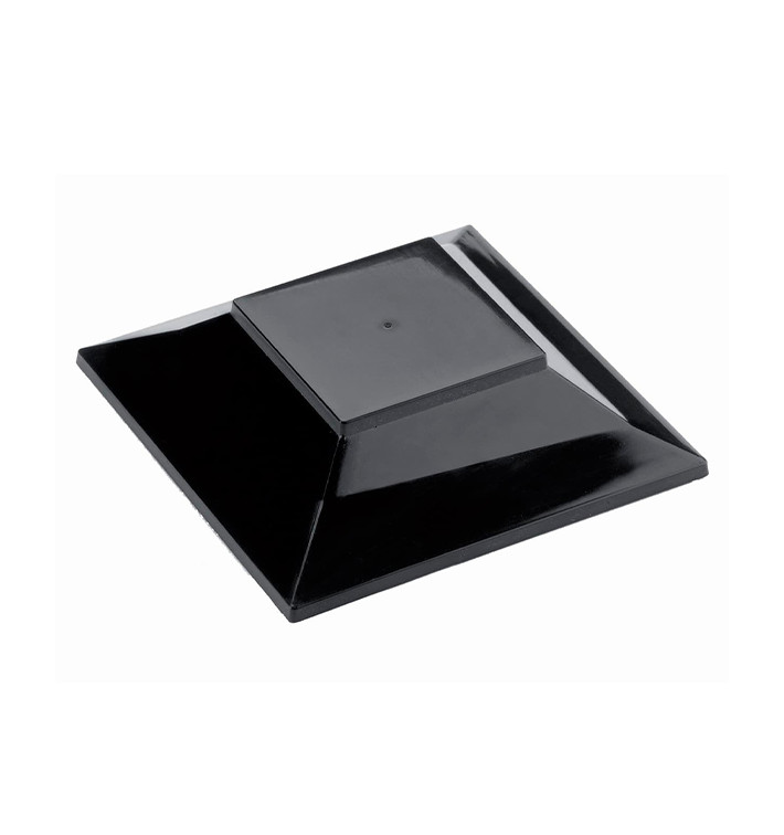 Plastic Deksel voor Proeving Kom PS "Pagoda" medium maat zwart 200 ml (12 stuks) Plastic Deksel voor Proeving Kom PS "Pagoda" medium maat zwart 200 ml (12 stuks)