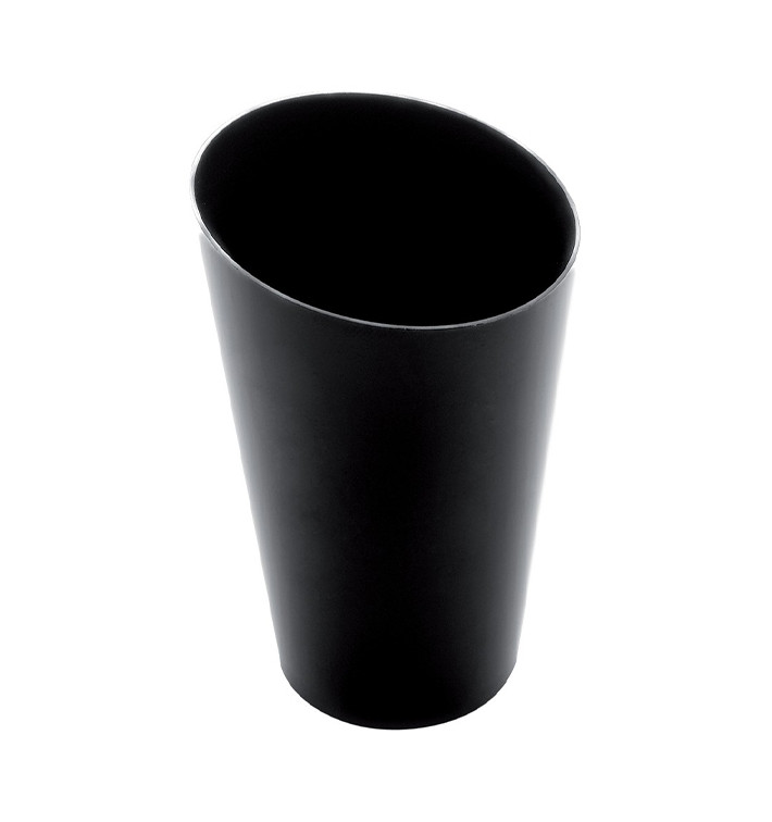 Plastic PS proefbeker Kegel vormig hoog zwart 70 ml (25 stuks) Plastic PS proefbeker Kegel vormig hoog zwart 70 ml (25 stuks)