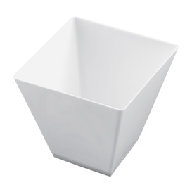 Plastic PS proefbeker "Rhombus" wit 95 ml (500 stuks)