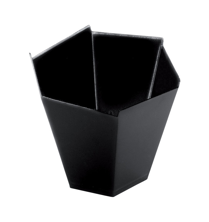 Plastic PS proefbeker "Gardenia" zwart 100 ml (25 stuks) Plastic PS proefbeker "Gardenia" zwart 100 ml (25 stuks)