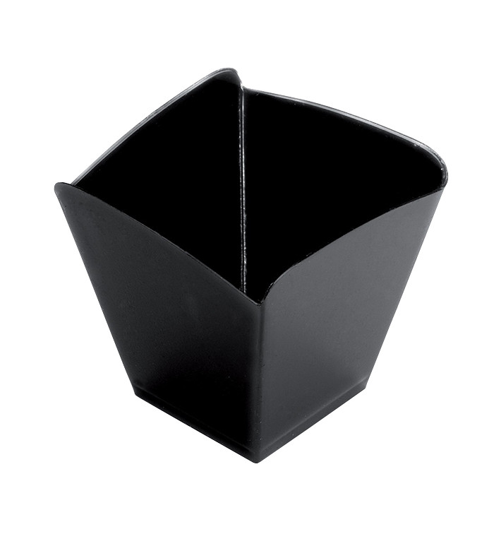 Plastic PS proefbeker "Onda" zwart 100 ml (500 stuks) Plastic PS proefbeker "Onda" zwart 100 ml (500 stuks)
