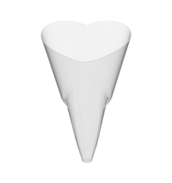 Plastic Bediening kegel PS "Love" transparant 50 ml (120 stuks) Plastic Bediening kegel PS "Love" transparant 50 ml (120 stuks)