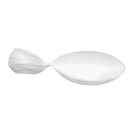 Proeving lepel PS "Fish" wit 12 cm (30 stuks) 