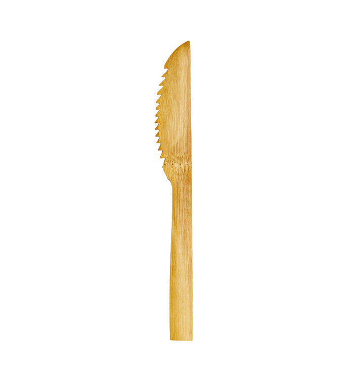 Bamboe wegwerp mes 16cm (250 stuks) Bamboe wegwerp mes 16cm (250 stuks)