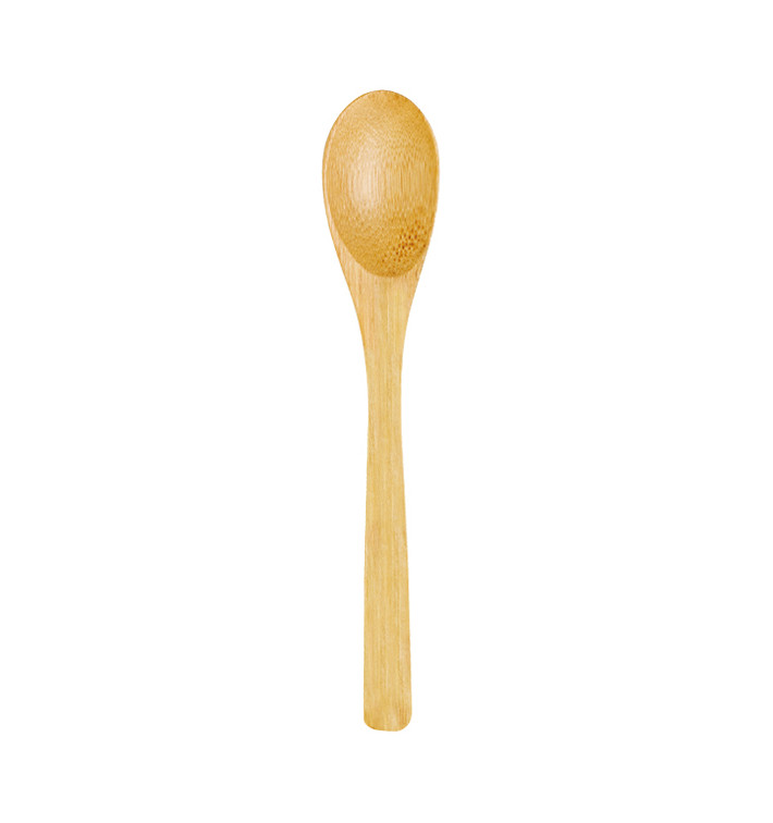 Bamboe wegwerp lepel 16cm (250 stuks) Bamboe wegwerp lepel 16cm (250 stuks)