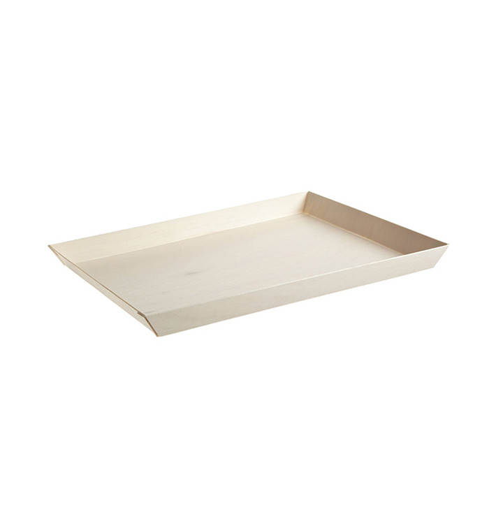 Houten dienblad 38x27,4x3cm 2400ml (1 stuk) Houten dienblad 38x27,4x3cm 2400ml (1 stuk)